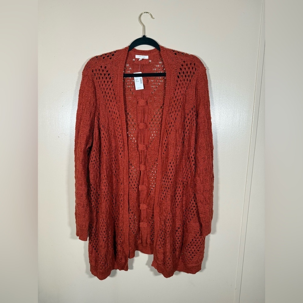 NWT Maurices cable-knit granola cardigan size 3X